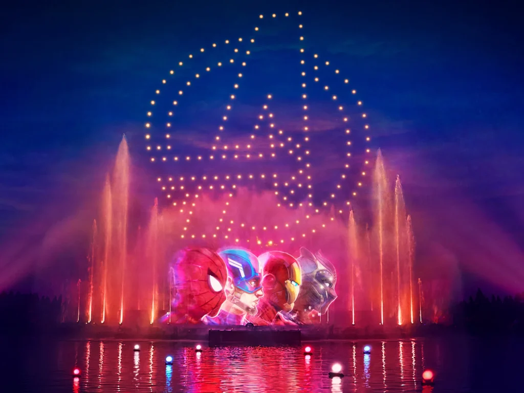 Visuel du spectacle nocturne – alt="Spectacle nocturne Disney Cascade of Lights
